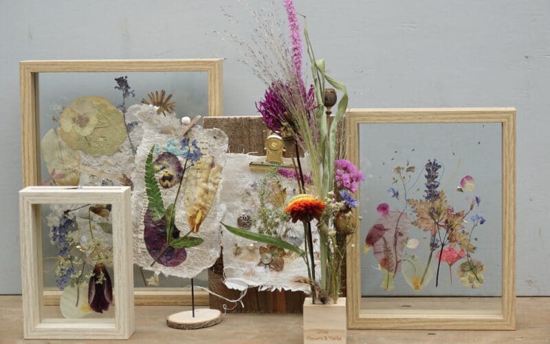 Bloemen schilderij maken